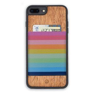 jimmyBrands Rainbow Sunset and Mahogany Case - iPhone 8 Plus